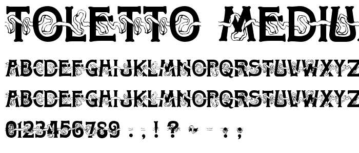 Toletto Medium font